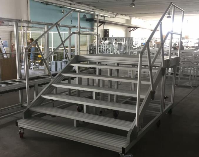 铝型材踏步梯-铝型材-工业踏步梯