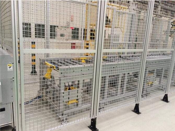 铝型材车间围栏-铝型材围栏加工-工业铝型材车间隔断厂家