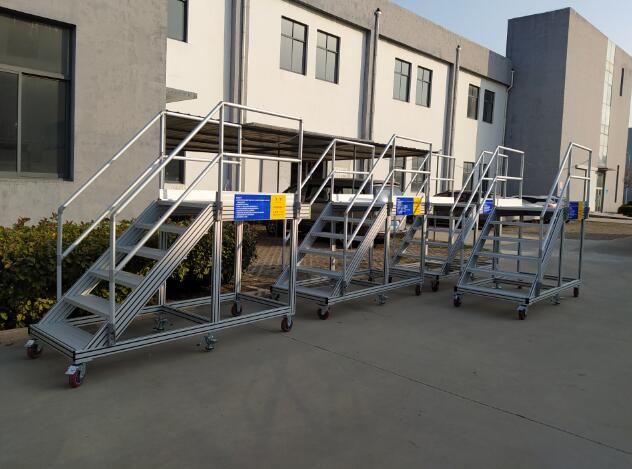 铝合金型材登车梯-登高梯-铝型材移动登高梯
