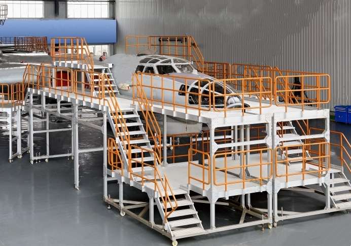 航天飞机检修平台-铝型材登高梯-铝型材检修平台